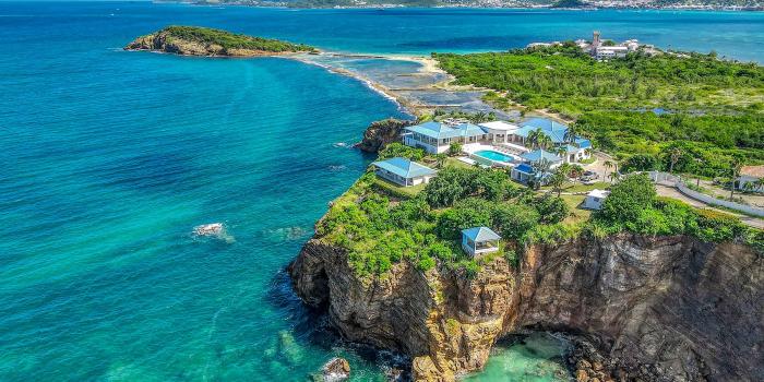 Luxury Villa Rental St Martin - Drone